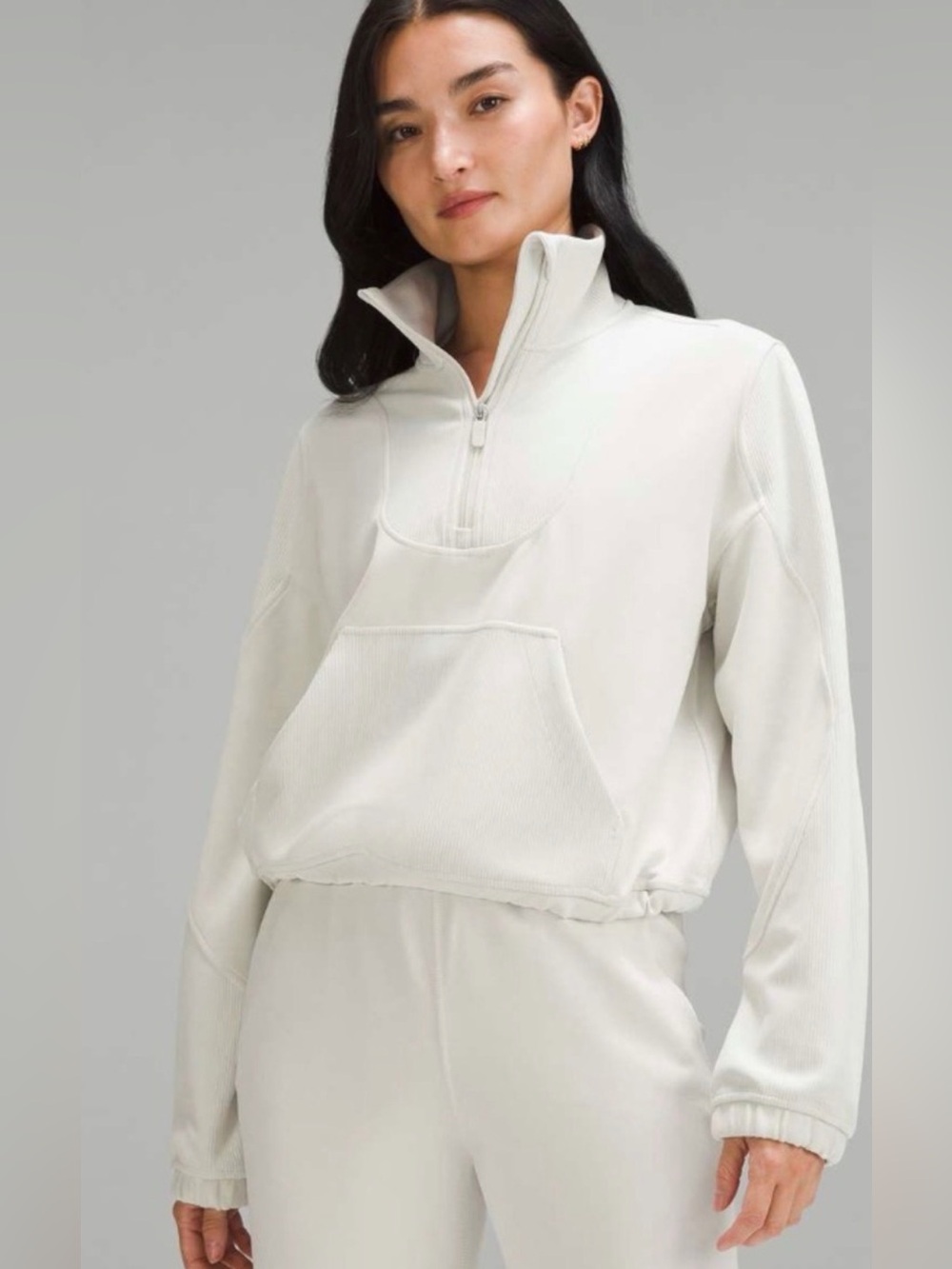 Lululemon Brushed Softstreme Ribbed Half Zip